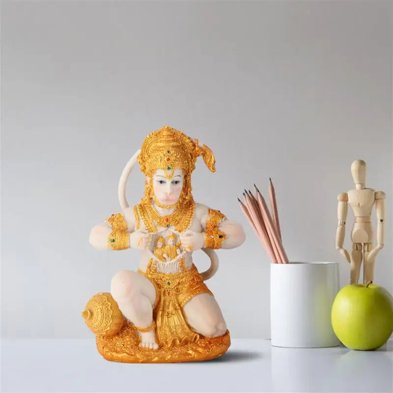 LZINA™ | 1 Piece Hanuman Buddha Monkey God Figurine Southeast Asian Style Home Sculpture Lord Hanuman Statue Buddha Figur Ornament