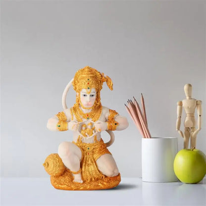 LZINA™ | 1 Piece Hanuman Buddha Monkey God Figurine Southeast Asian Style Home Sculpture Lord Hanuman Statue Buddha Figur Ornament