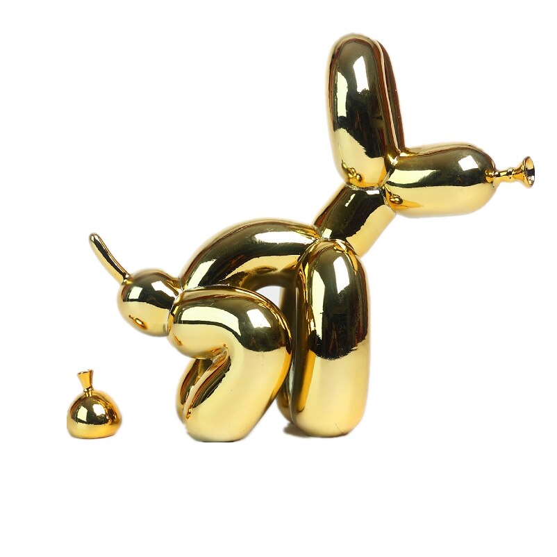 LZINA™ | Balloon Dog Sculpture, Balloon Art Statue, Mini Collectible Figure, Home Decor, Resin Figure, Desk Accessories, Room Decoration