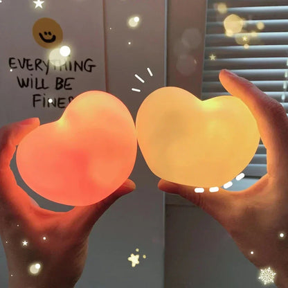 LZINA™ | Heart LED Lamp | 3D Night Light & Decor | Romantic & Creative | Gift for Wedding, Birthday & Christmas