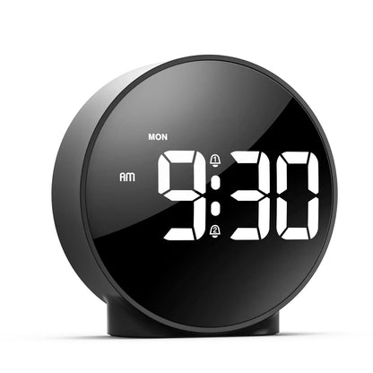 BowLift Light-Source Digital Table Clock - Sleek Desk Timepiece