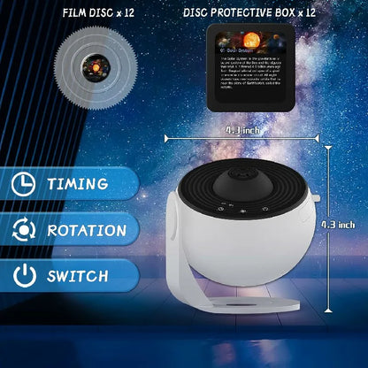BowLift 360° Planetarium Projector — Immersive Night Sky Experience for Deep Relaxation & Stress Relief