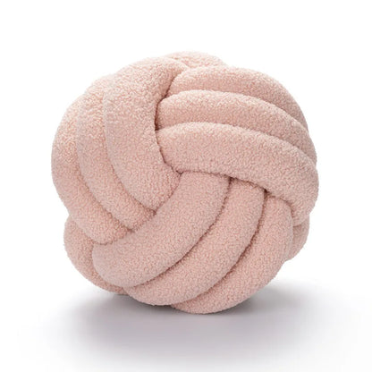 BowLift | Throw Pillow - Cozy - Hand-Knotted Ball - Sheepskin