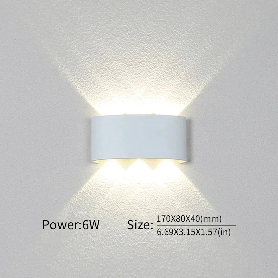 BowLift: Modern Indoor/Outdoor LED Wall Lamp — Versatile Lighting for Any Space