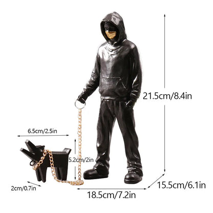 LZINA™ | Dropshipping Banksy Sculpture Collection Flower Thrower Statue Pop Art Modern Balloon Girl Figurine Office Home Decoration