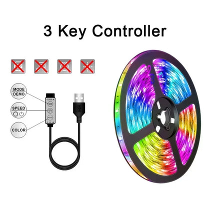 BowLift USB RGB LED Strip Lights with App Control — Create Vibrant Room and TV Backlighting Decor