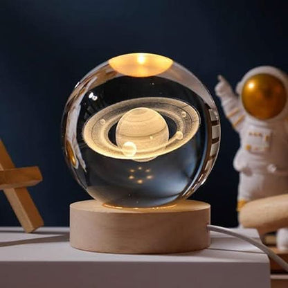 LZINA™ | Luminous Crystal Ball LED Night Light Decor