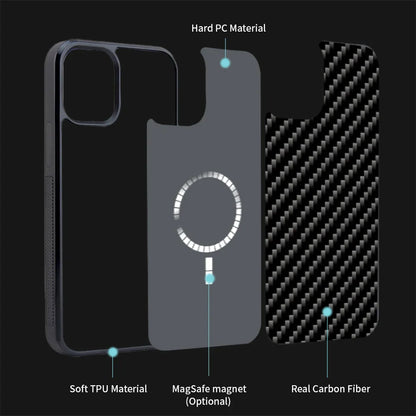 LZINA™ | Magsafe Carbon Fiber Shockproof iPhone Case