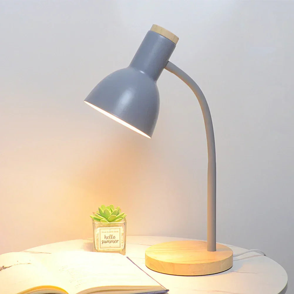BowLift Moxie Nordic LED Desk Lamp — Autumn & Winter Lighting, Creative Wood & Iron Art