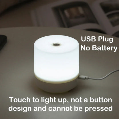 BowLift USB Nightstand Lamp — Creative Touch-Dimming LED Night Light for Bedroom and Dormitory