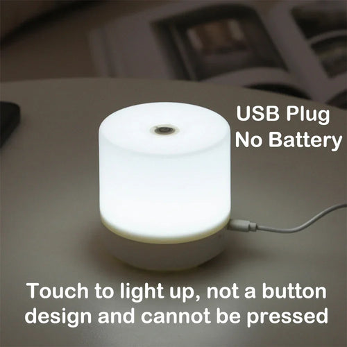 BowLift USB Nightstand Lamp — Creative Touch-Dimming LED Night Light for Bedroom and Dormitory