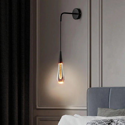BowLift | Luxe Wall Lamp with Sparkling Crystal Drops