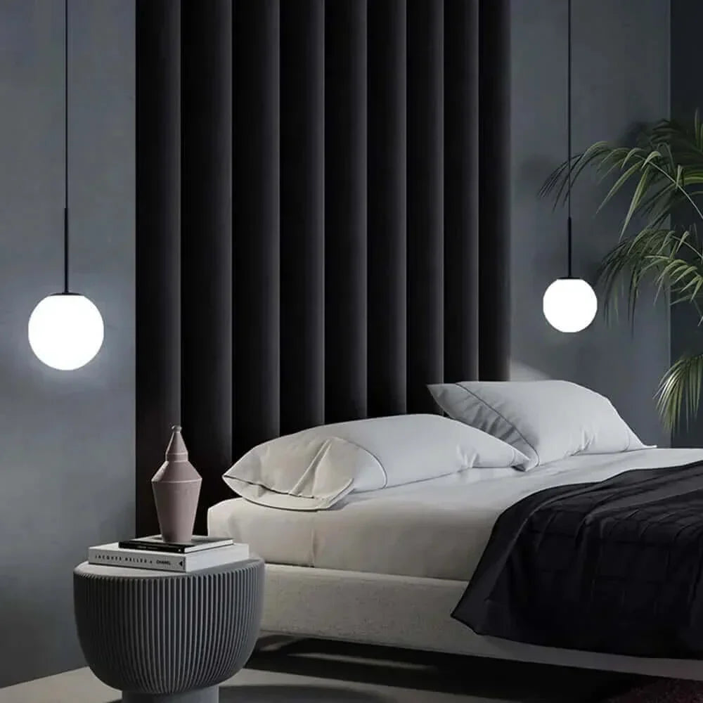 BowLift | Mid-Century Modern Glass Ball Pendant Light