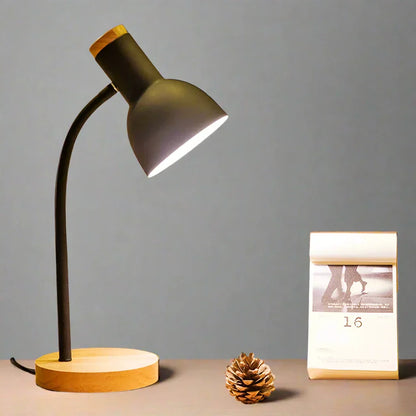 BowLift Moxie Nordic LED Desk Lamp — Autumn & Winter Lighting, Creative Wood & Iron Art