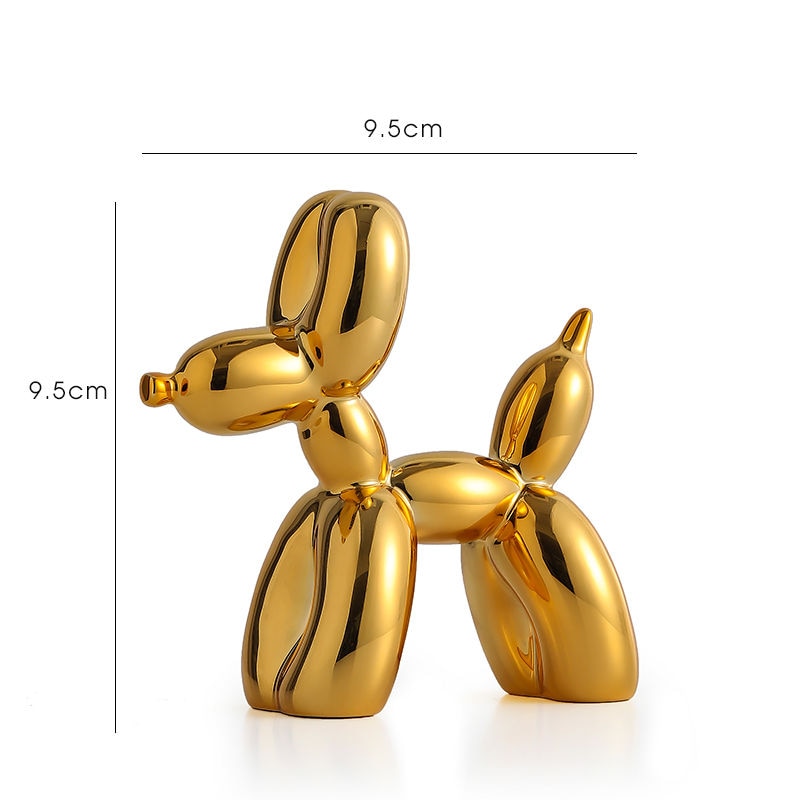 LZINA™ | Balloon Dog Sculpture, Balloon Art Statue, Mini Collectible Figure, Home Decor, Resin Figure, Desk Accessories, Room Decoration