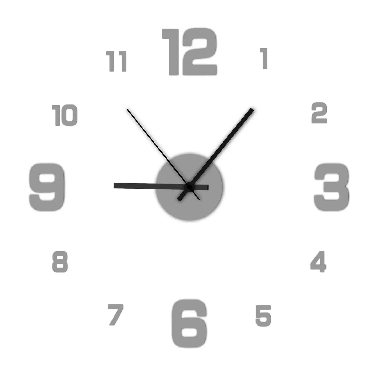 BowLift | Creative frameless wall clock