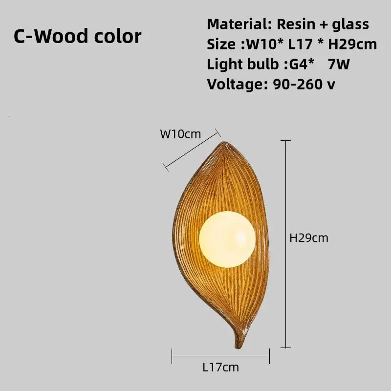 BowLift Wall Lamp - LED Leaf Gold, Elegant Design