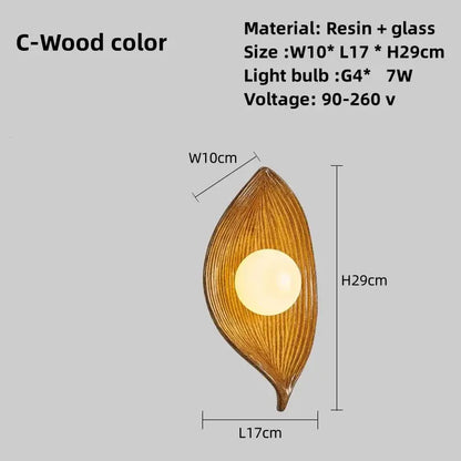 BowLift Wall Lamp - LED Leaf Gold, Elegant Design