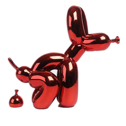 LZINA™ | Balloon Dog Sculpture, Balloon Art Statue, Mini Collectible Figure, Home Decor, Resin Figure, Desk Accessories, Room Decoration