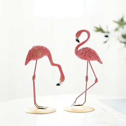 LZINA™ | Nordic Flamingo Figurine Figure Statue Sculpture Living Room Office Wedding Party Ornaments Home Decor Decoration Accessories