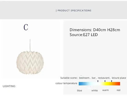 BowLift | Exquisite Origami-Inspired Paper Lantern for Elegant Ambiance