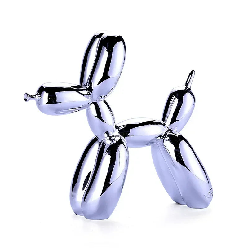 LZINA™ | Nordic Balloon Dog Sculpture Resin Animal Ornament Art Sculptures and Figures Craft Home Decoration Room Desktop Accessories