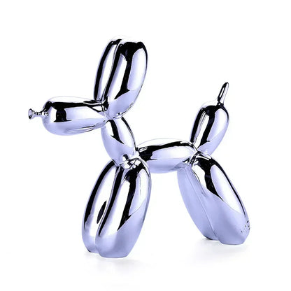 LZINA™ | Nordic Balloon Dog Sculpture Resin Animal Ornament Art Sculptures and Figures Craft Home Decoration Room Desktop Accessories