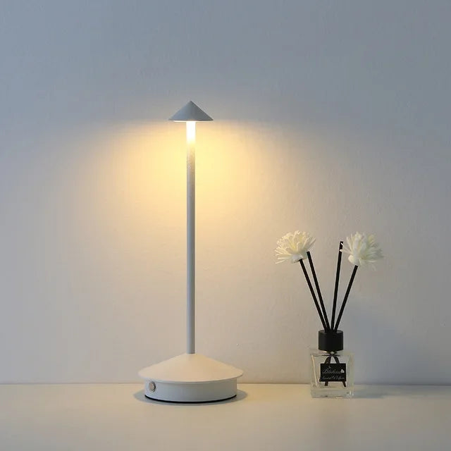 BowLift Rechargeable LED Table Lamp - Touch-Control, Creative Dining Room Lighting for Hotels, Bars & Coffee Areas - Pina Pro Decorative Desk Lamp