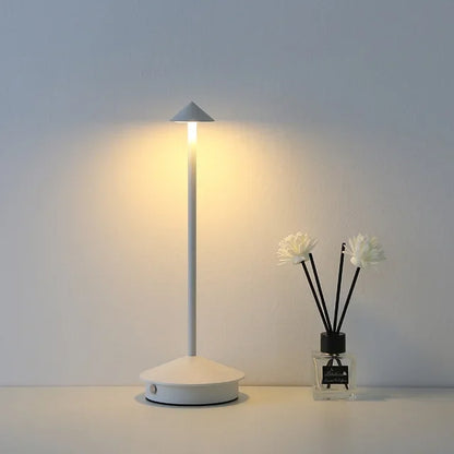 BowLift Rechargeable LED Table Lamp - Touch-Control, Creative Dining Room Lighting for Hotels, Bars & Coffee Areas - Pina Pro Decorative Desk Lamp