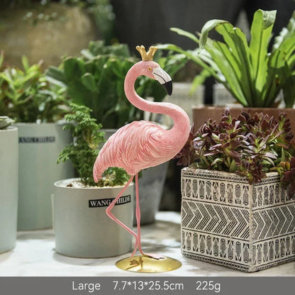LZINA™ | Nordic Flamingo Figurine Figure Statue Sculpture Living Room Office Wedding Party Ornaments Home Decor Decoration Accessories