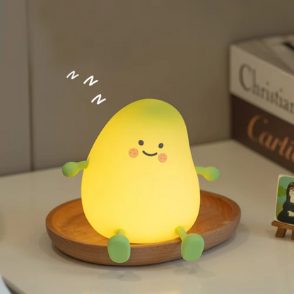 LZINA™ | Super Soft Touch-Controlled Multicolor Silicone Pear Night Light