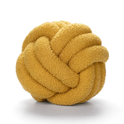 BowLift | Throw Pillow - Cozy - Hand-knotted Ball - Sheepskin