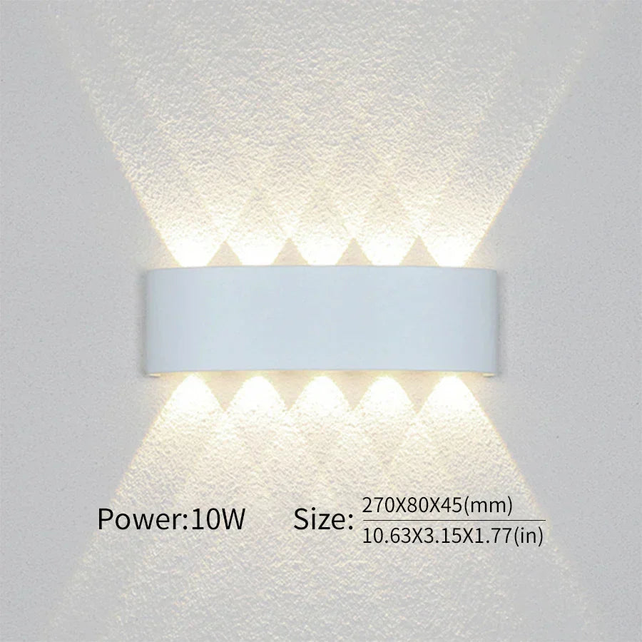BowLift: Modern Indoor/Outdoor LED Wall Lamp — Versatile Lighting for Any Space