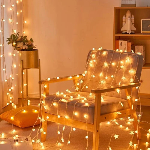 LZINA™ | Starlight LED String Lights: Ideal for indoor decoration, outdoor camping and tent atmosphere