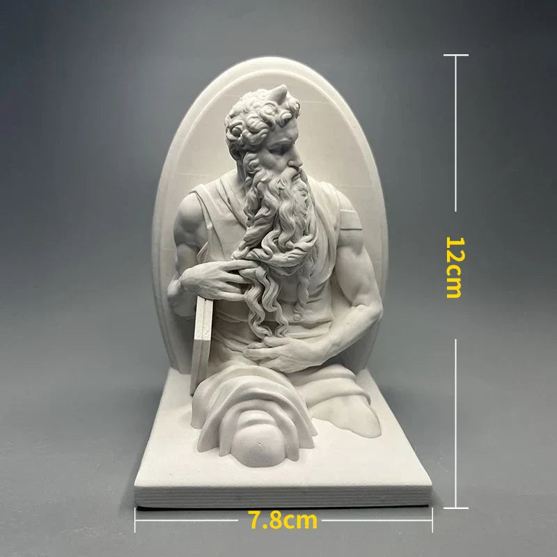 LZINA™ | Nordic INS Style Character Plaster Statue DIY Painted Sketch Photography Props Table Decorations Home Art Plaster Decoration