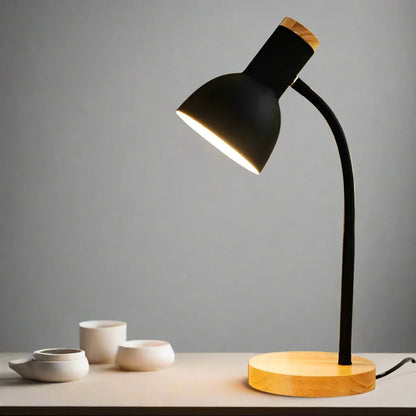 BowLift Moxie Nordic LED Desk Lamp — Autumn & Winter Lighting, Creative Wood & Iron Art