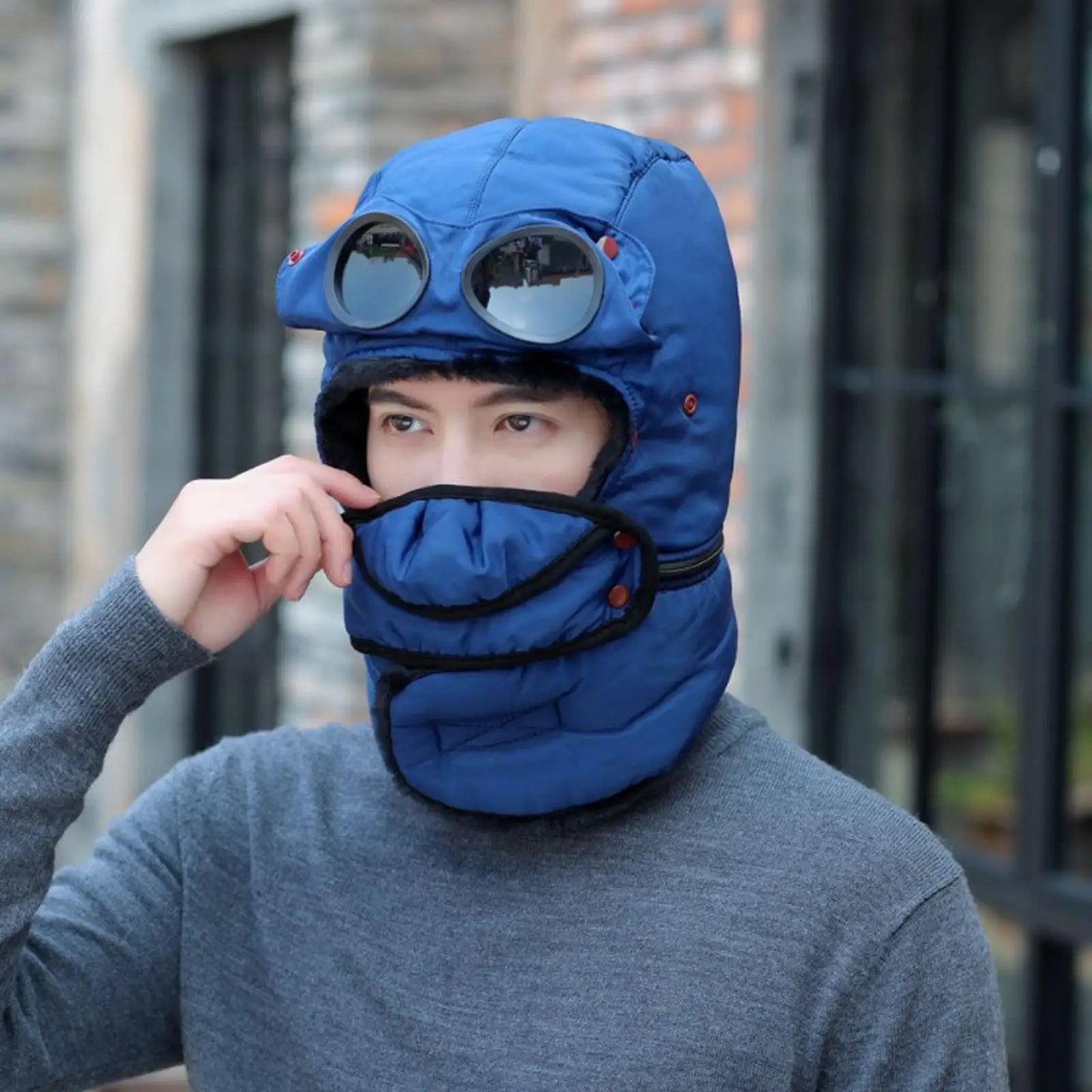 LZINA™ | Polar Vision Thermo Windproof Face Covering Beanie