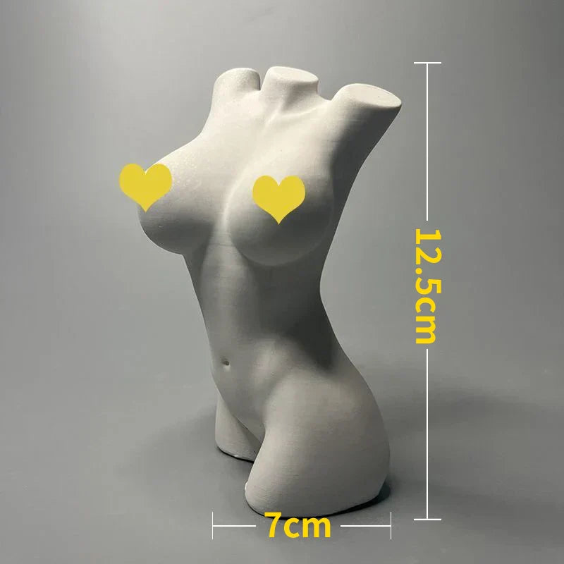 LZINA™ | Nordic INS Style Character Plaster Statue DIY Painted Sketch Photography Props Table Decorations Home Art Plaster Decoration