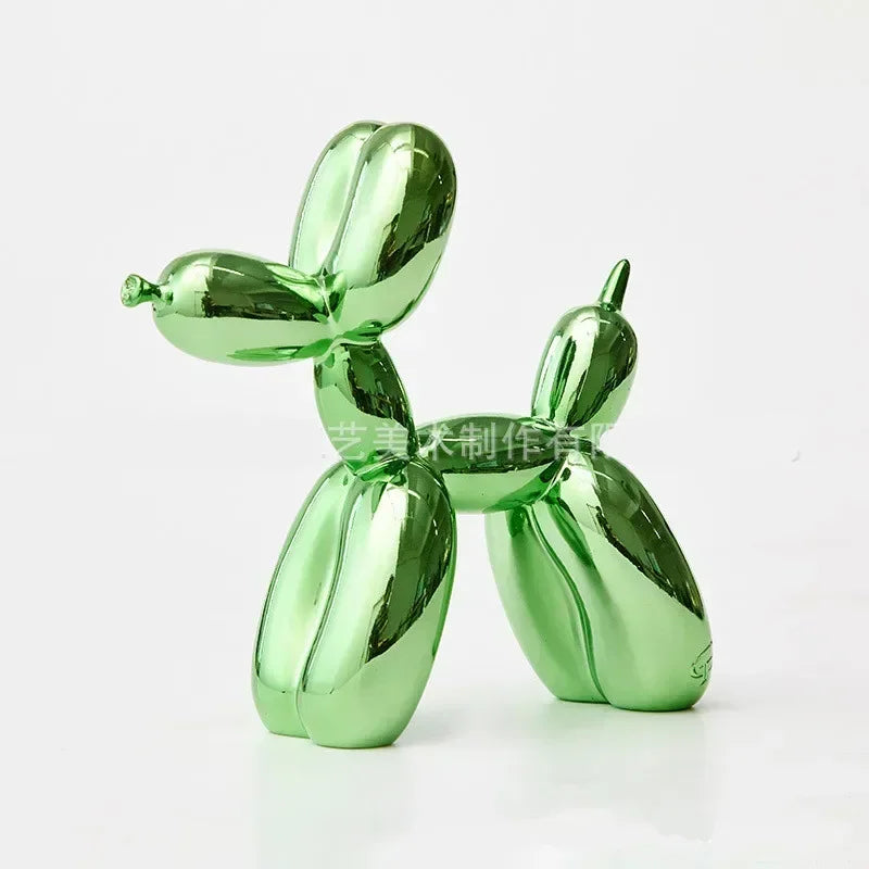 LZINA™ | Nordic Balloon Dog Sculpture Resin Animal Ornament Art Sculptures and Figures Craft Home Decoration Room Desktop Accessories