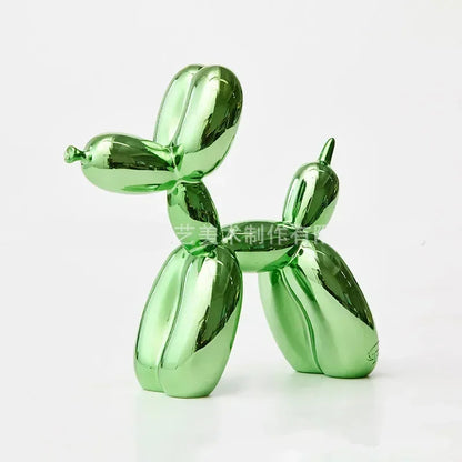 LZINA™ | Nordic Balloon Dog Sculpture Resin Animal Ornament Art Sculptures and Figures Craft Home Decoration Room Desktop Accessories