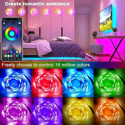 BowLift USB RGB LED Strip Lights with App Control — Create Vibrant Room and TV Backlighting Decor