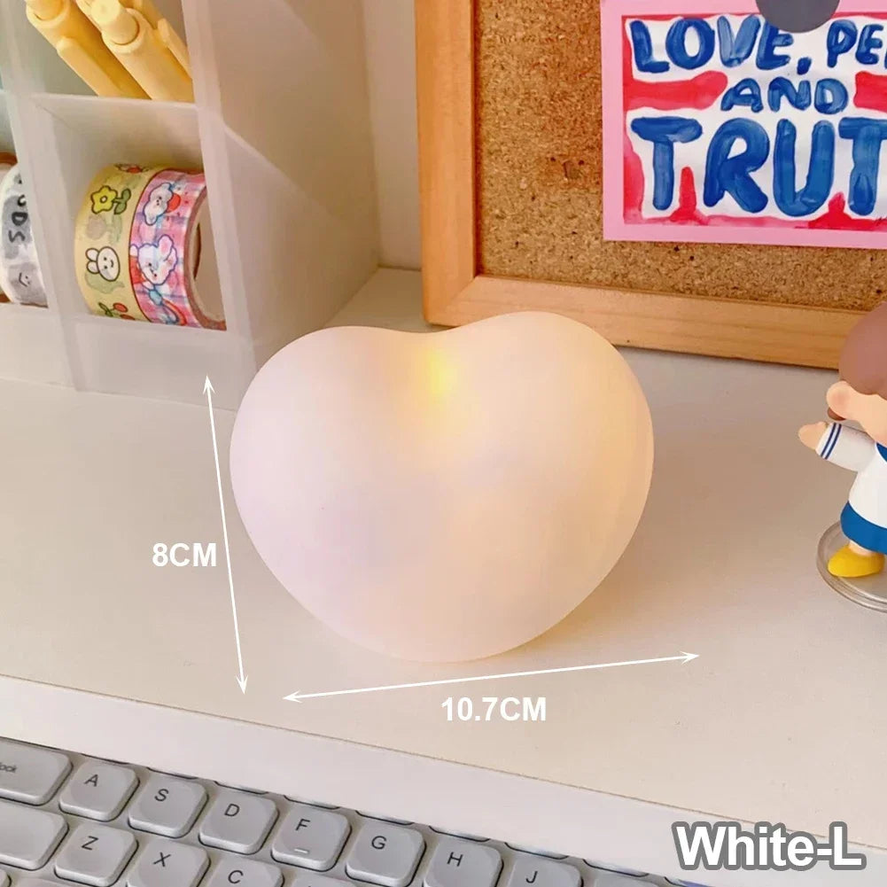 LZINA™ | Heart LED Lamp | 3D Night Light & Decor | Romantic & Creative | Gift for Wedding, Birthday & Christmas