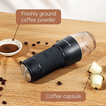 LZINA™ | Portable Coffee Machine 18 Bar, Hand Pressure Operation, ZZUOM CM101, Compact Extraction for Outdoor Camping Travel Use