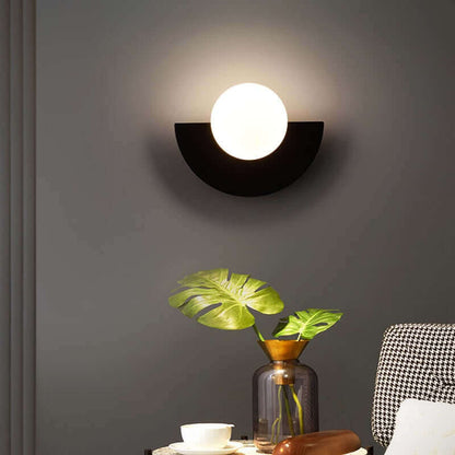 BowLift Half Moon Metal Wall Light – Modern Wall Sconce in 2 Sizes and a Variety of Colors