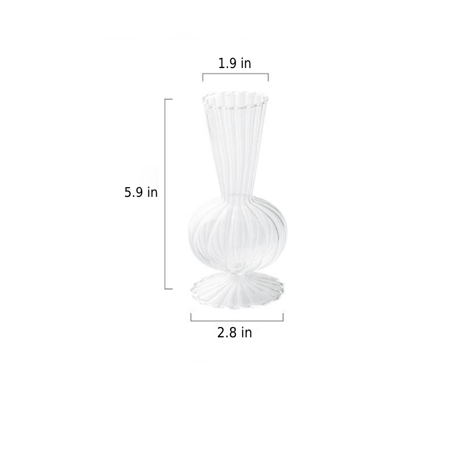 LZINA™ | Petal-Textured-Glass Accents & Vases