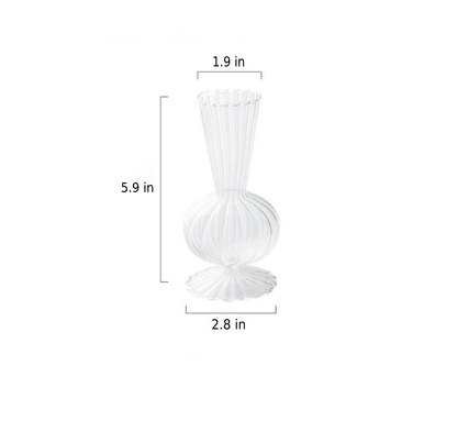 LZINA™ | Petal-Textured-Glass Accents & Vases