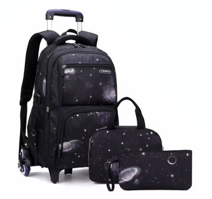 LZINA™ | Rolling Trolley School Backpack