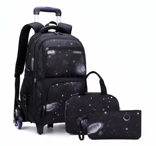 LZINA™ | Rolling Trolley School Backpack