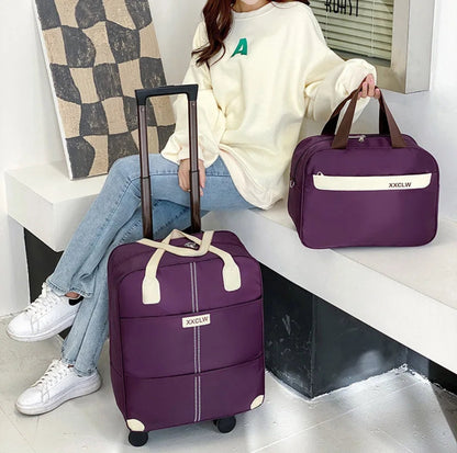 LZINA™ | 2 in 1 Travel Bags Trolley Bags Hand Luggage Bags