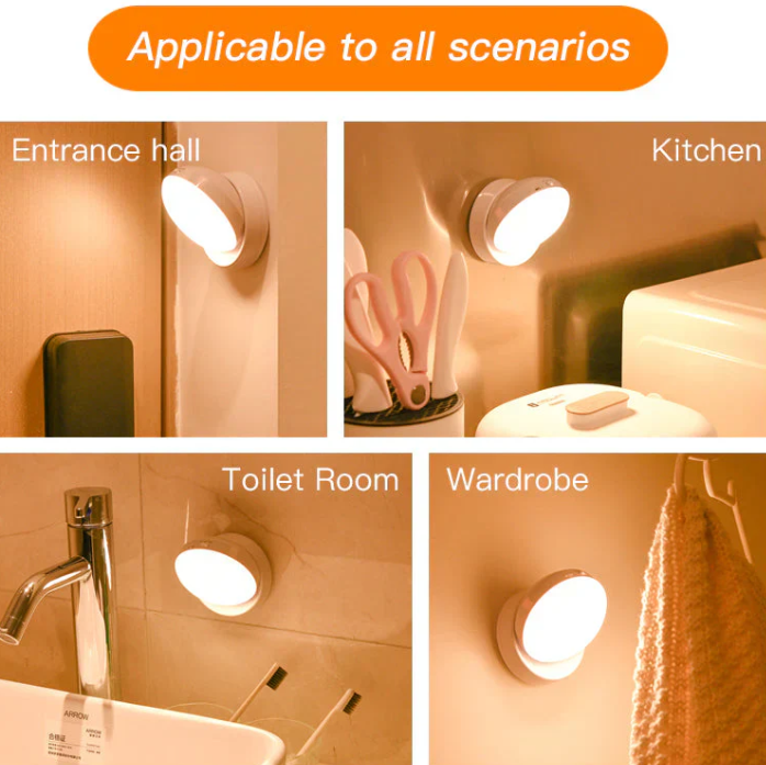 LZINA™ | Smart Motion Sensor Night Light – Energy Saving and Automatic